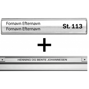 Lindehaven - Navneskilte indlg st til Drskilt & Postkasse