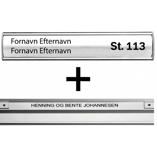 Lindehaven - Navneskilte indlg st til Drskilt &amp; Postkasse