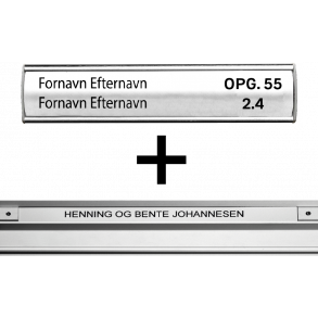 Amalieparken - Navneskilte indlg st til Drskilt & Postkasse