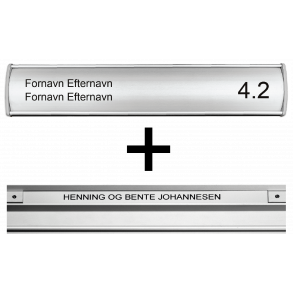 S�ndre Badevej - Navneskilte indl�g s�t til D�rskilt & Postkasse