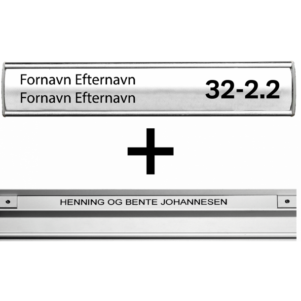 Ceresbyen 32-54 - Navneskilte indlg st til Drskilt &amp; Postkasse