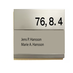 SIRIUS (Islands Brygge) - Navneskilt indlg til drskilt