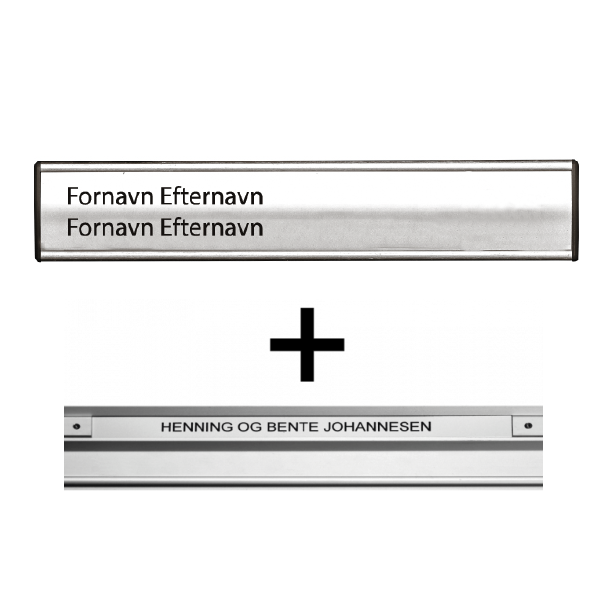 Teglg�rdsvej - Navneskilte indl�g s�t til D�rskilt &amp; Postkasse