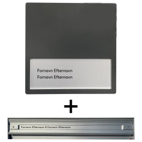 Irmabyen Living by Alfa - Navneskilte indlg st til Drskilt & Postkasse